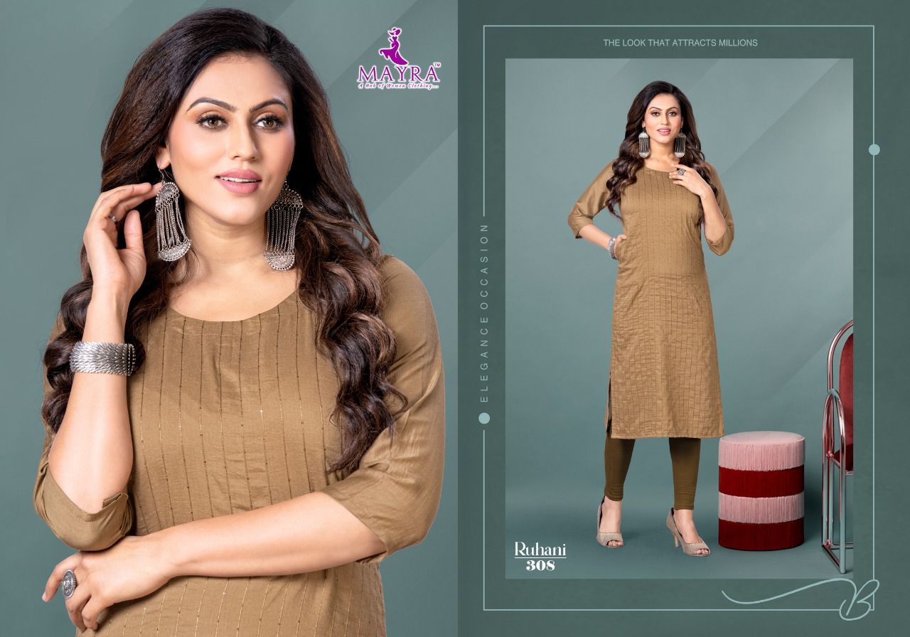 Mayra Ruhani Latest Designer Fancy Ethnic Wear Latest Kurti Collection